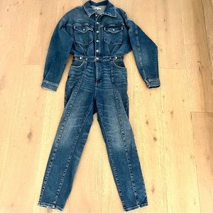 Stunning Good American jean jumpsuit large